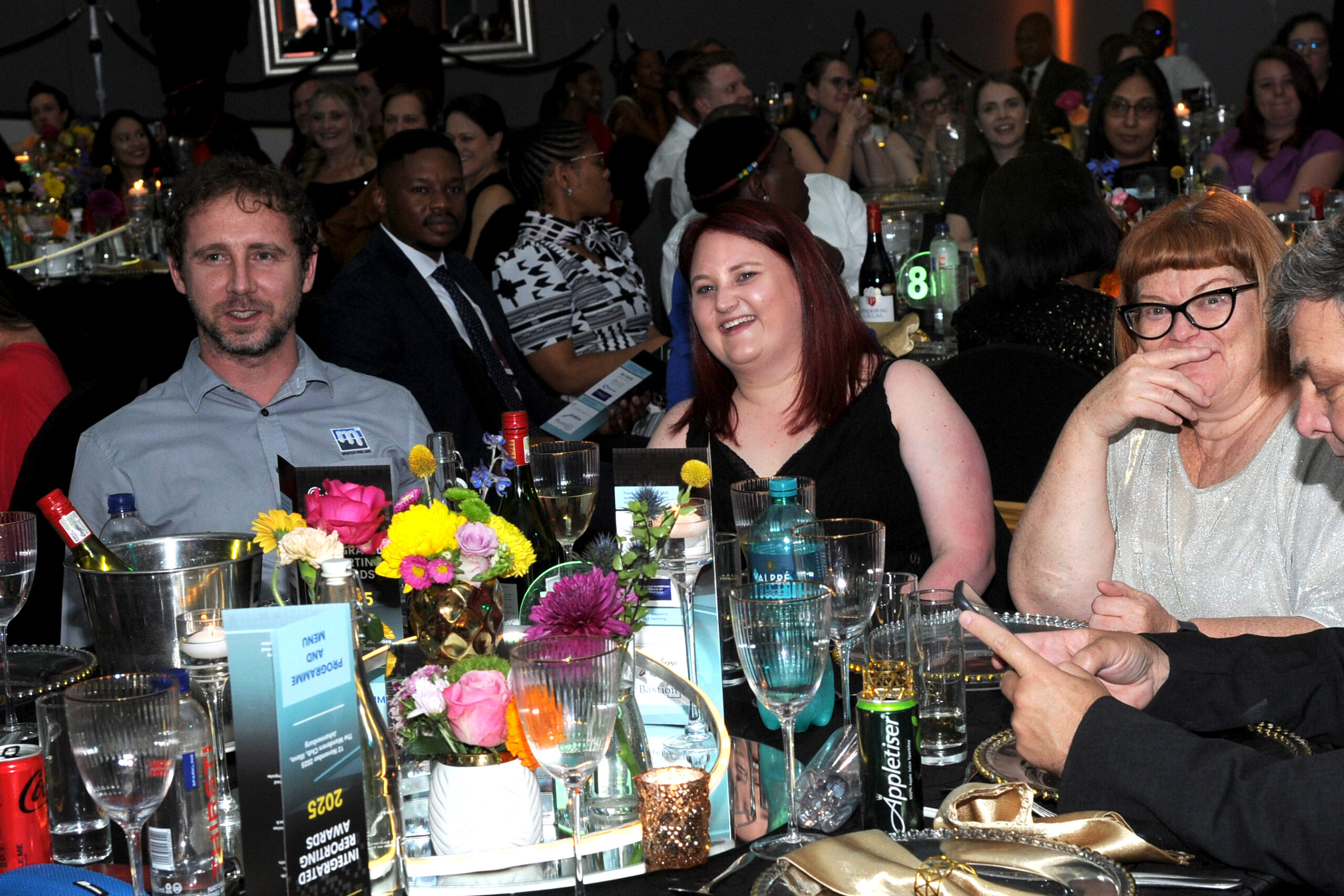 These reactions say it all — laughter was the soundtrack of the night