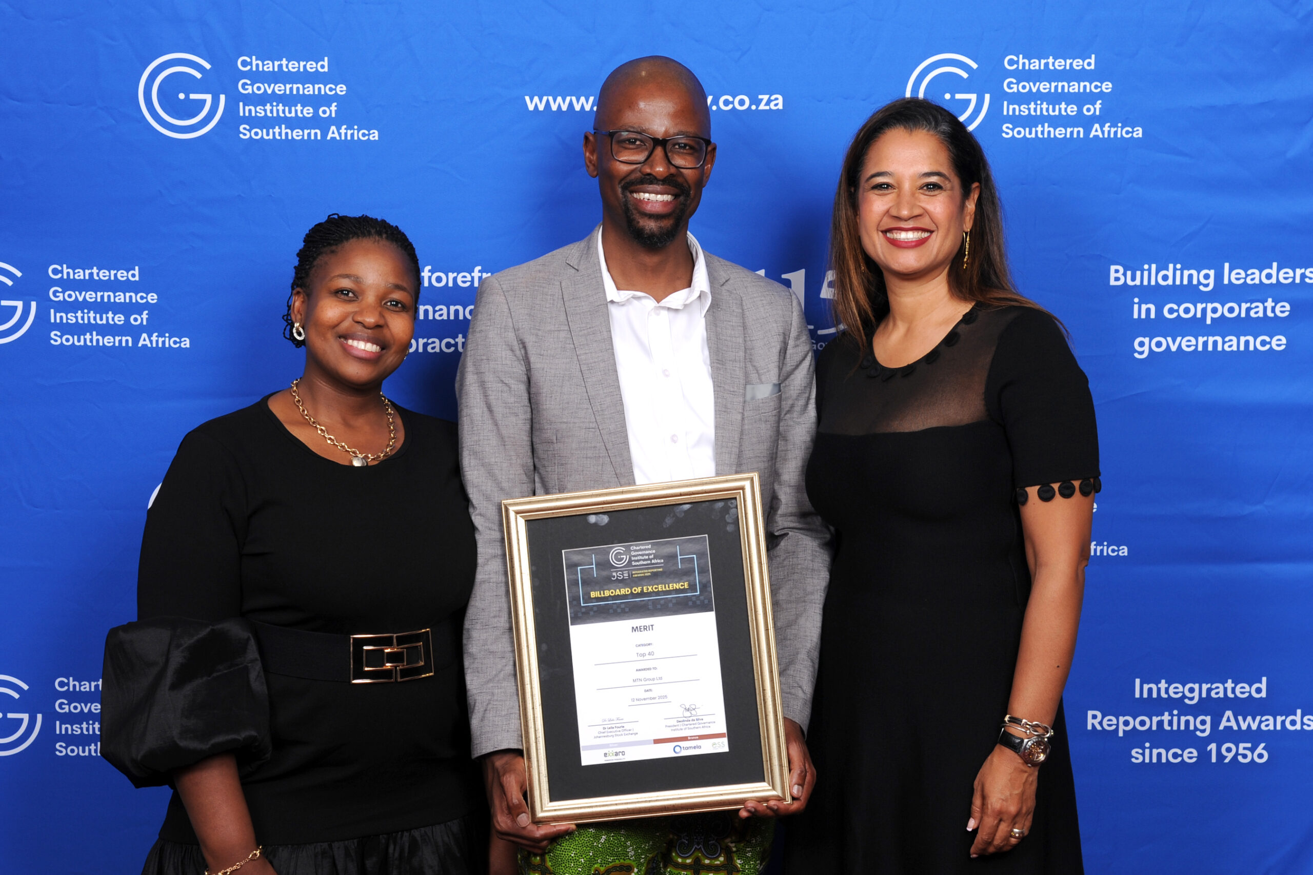 Xolisa Vabasa-Nako, Thato Motlanthe, and Tassin Benn, MTN Group