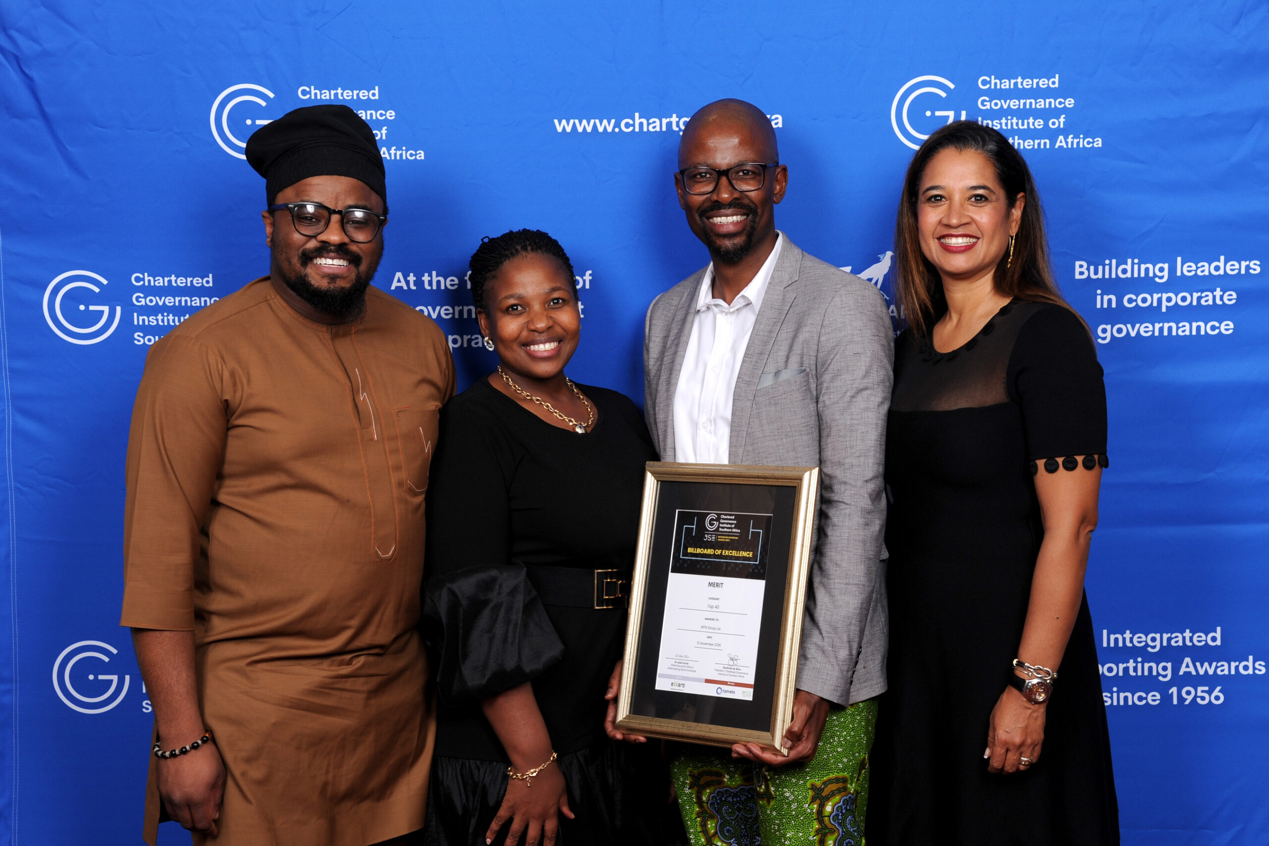 Kabelo Moagi, Xolisa Vabasa-Nako, Thato Motlanthe, and Tassin Benn, MTN Group
