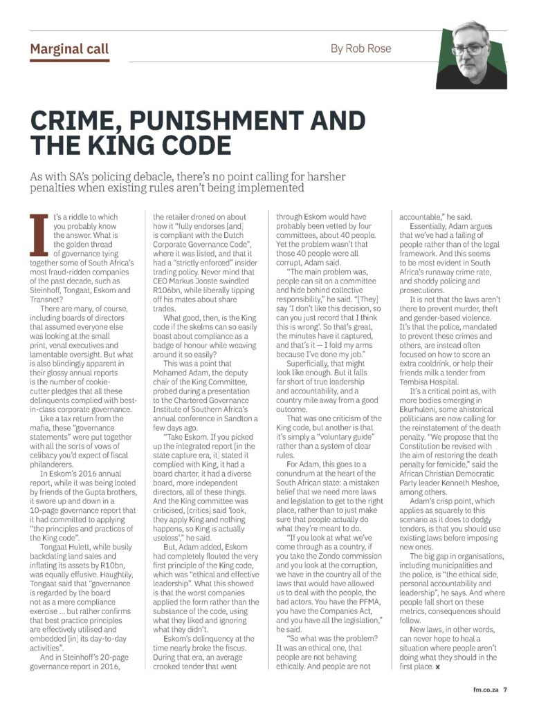 crime, punishment and the king code cgisa Crime, Punishment and the King Code
